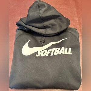 Nike Softball Dri-Fit Black Hoodie size Medium